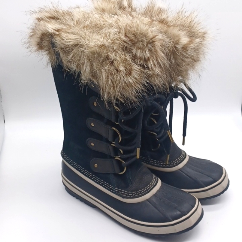 Sorel Women's Joan of Arctic Winter Boots Black Size 8.5